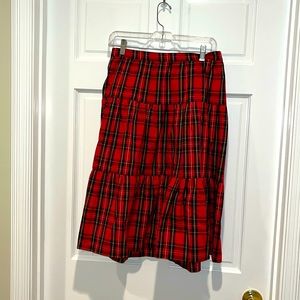 J. Crew factory tartan skirt